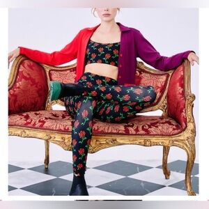 Terez Fresh Floral DuoKnit Leggings (NWT) $139